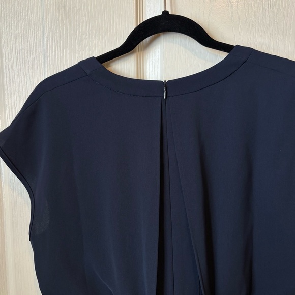 Eliza J Belted Navy Jumpsuit Wide Leg Sleeveless Size 6 NWOT - Picture 7 of 14